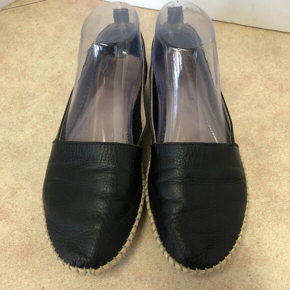 Black Leather Slip On Shoe Size 37(6.5 US) - Picture 3 of 10